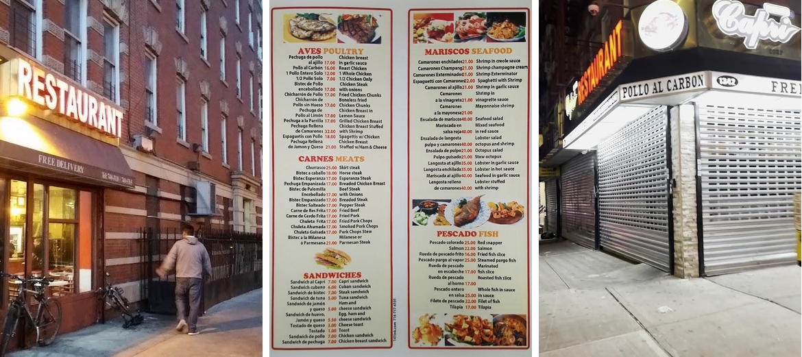 Capri Menu