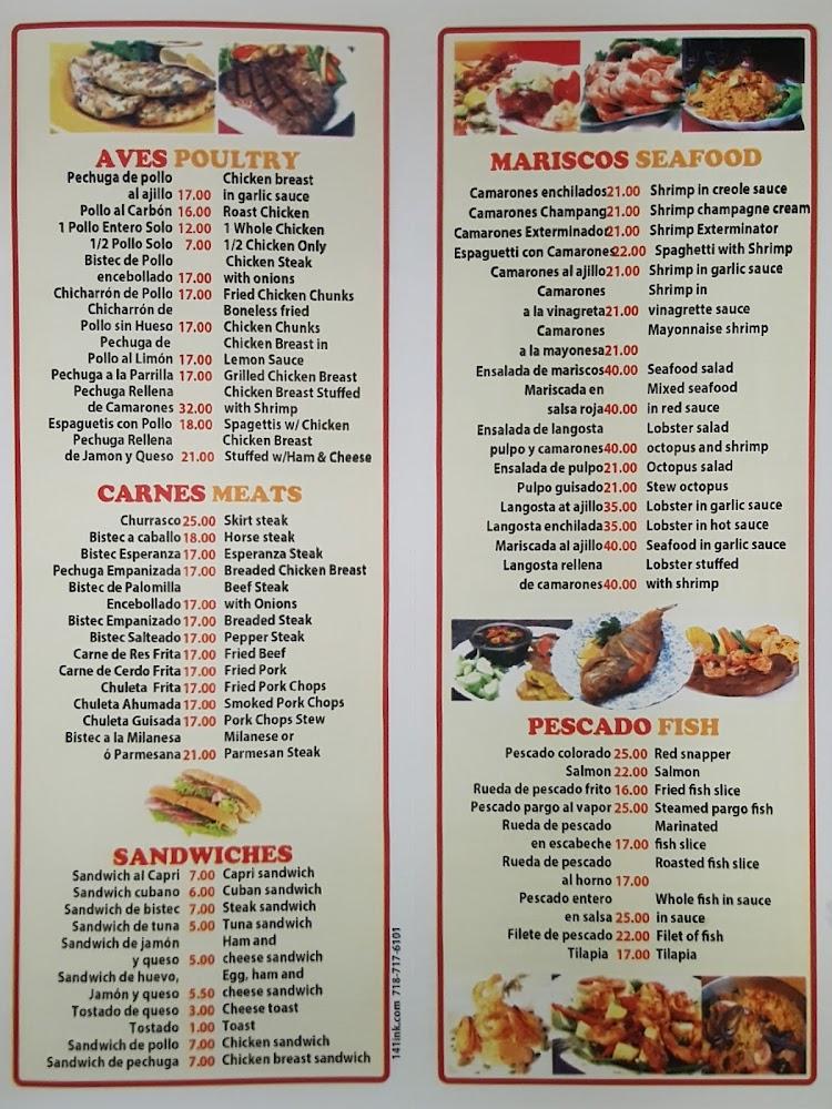 Capri Menu image 1
